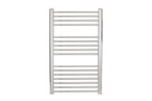 Heated Towel Radiator Chrome Straight 800mm x 500mm  C/W 300W Element