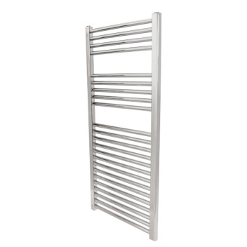 Heated Towel Radiator Chrome Straight 1100mm x 500mm  C/W 300W