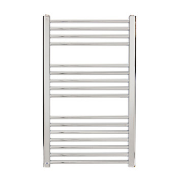 Heated Towel Radiator Chrome Straight 800mm x 500mm  C/W 300W Element