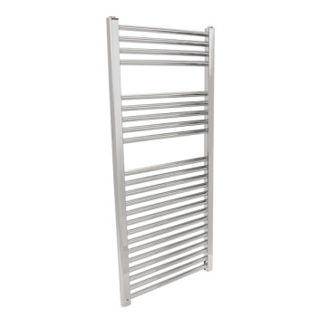 Heated Towel Radiator Chrome Straight 1100mm x 500mm  C/W 300W