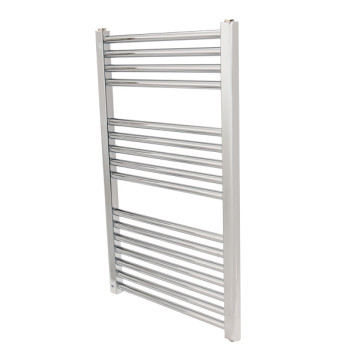 Heated Towel Radiator Chrome Straight 800mm x 500mm  C/W 300W Element